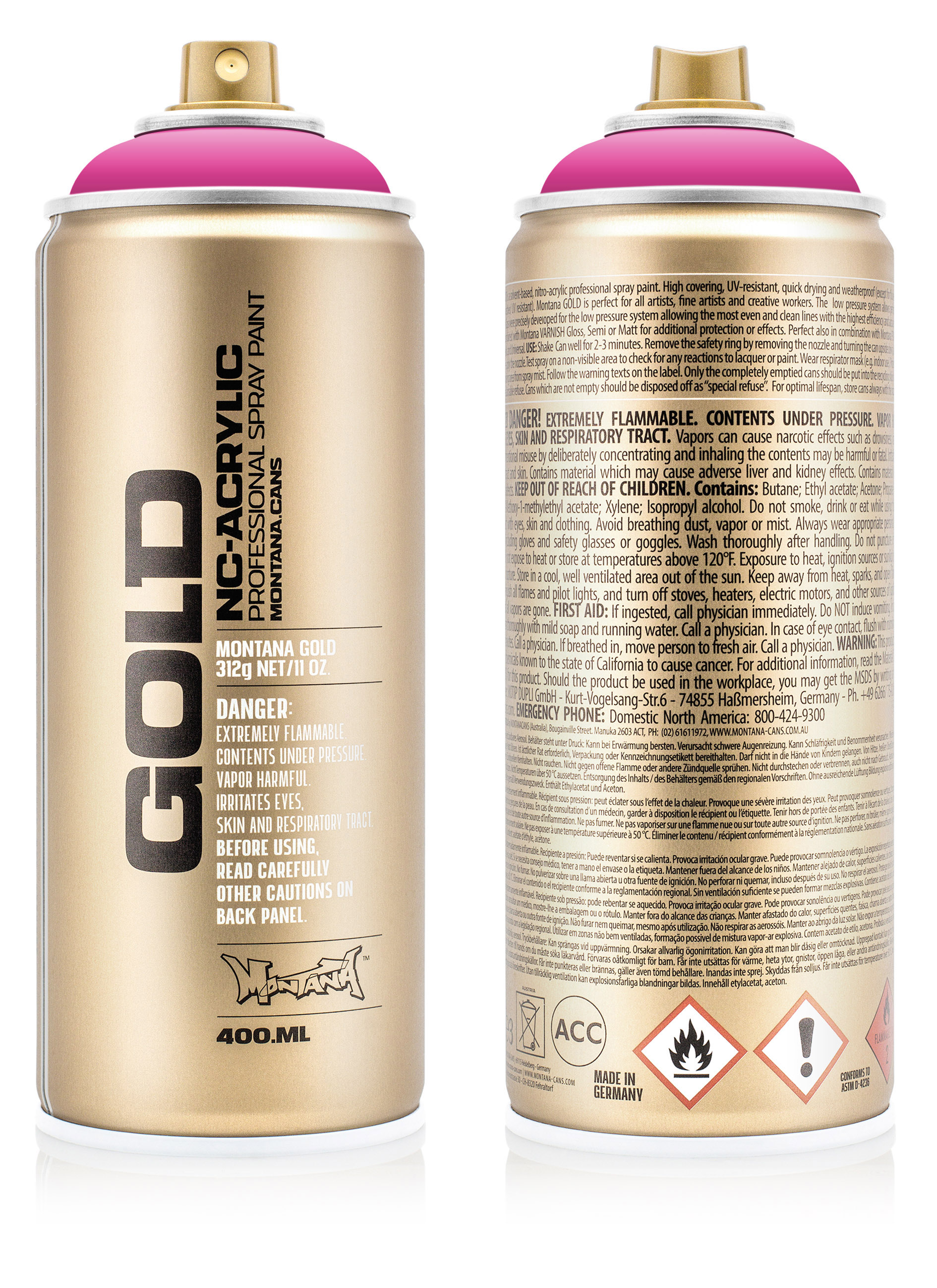 Montana GOLD Acrylic Spray Paint 400ml Iconic Series CANTWO Cotton Candy