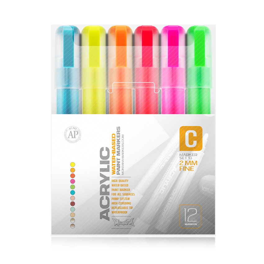 Montana Acrylic Marker 2mm - Colours to customize your bicycle