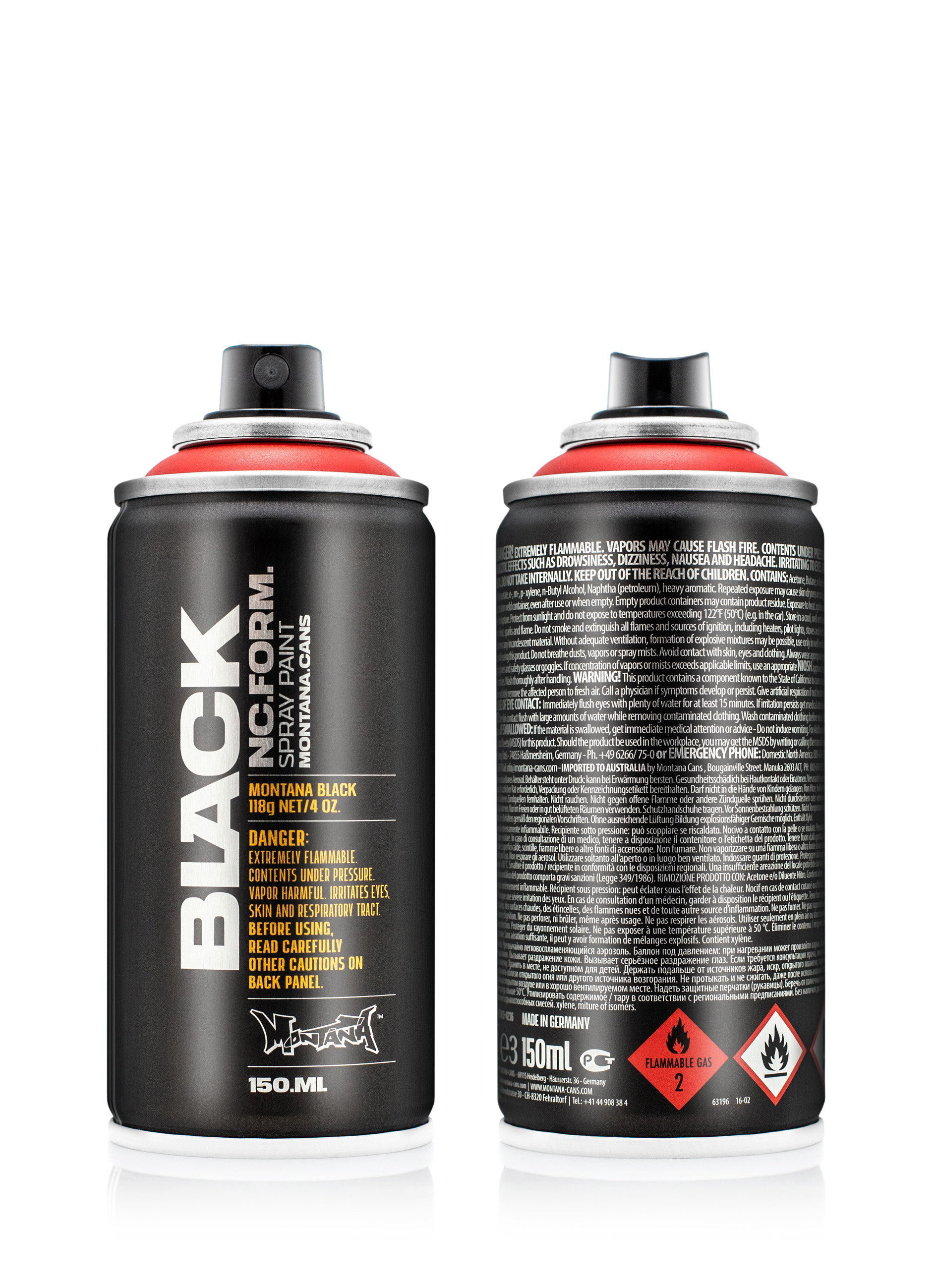 Montana BLACK 7140 Industrii. Spray paint 400ml - CROP