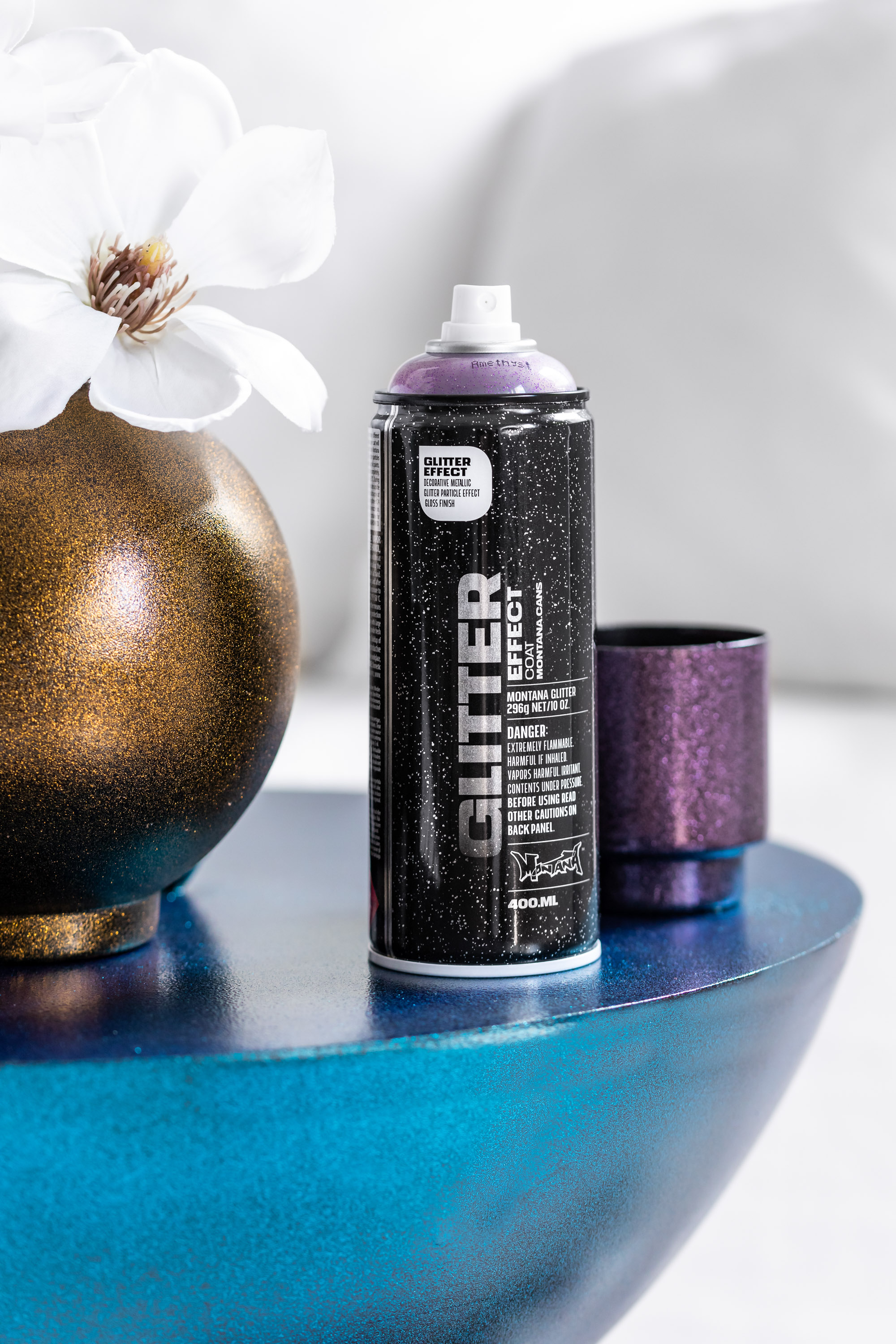  Customer reviews: Montana Cans Montana Effect 400 ml Hologram  Glitter Color, Clear Spray Paint